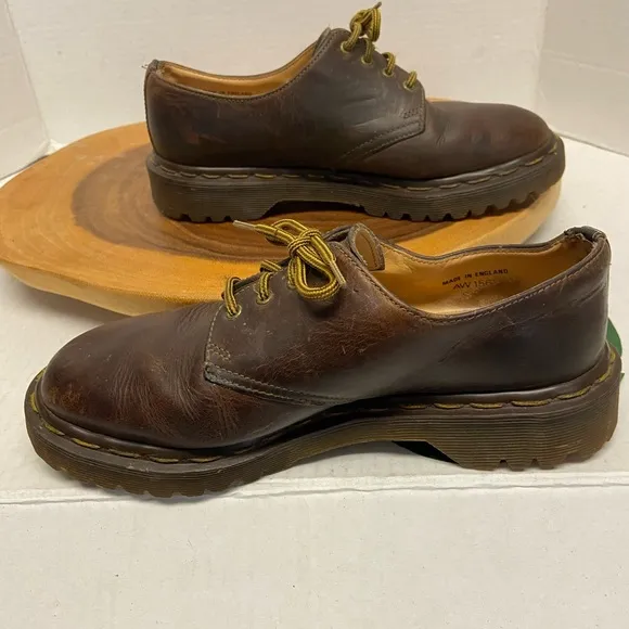 Dr Martens Made In England Low Top Vintage Unisex Combat Boots