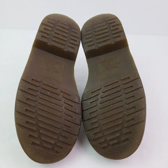 Dr Martens Original Kids Size 2Y Brown Leather Made In England Oxford Shoes