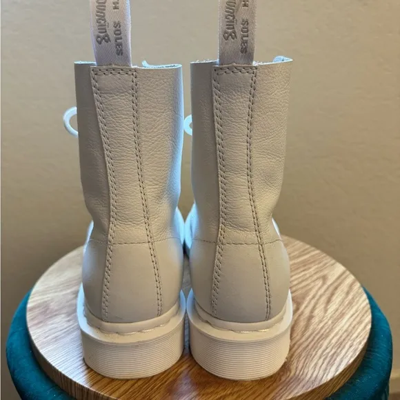 Dr. Martens Soft Leather White Boot