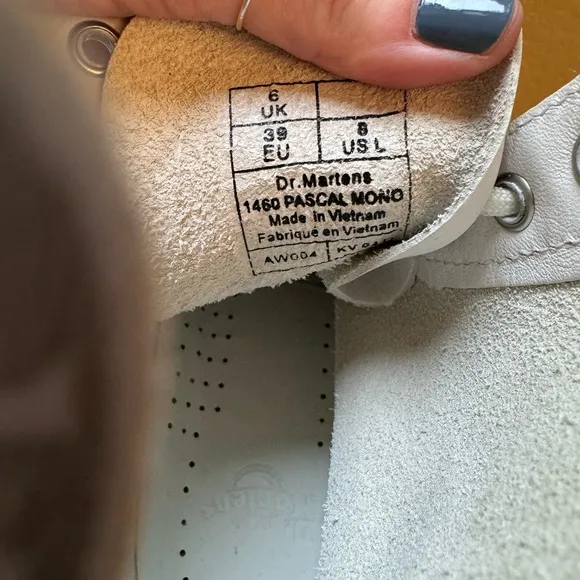 Dr. Martens Soft Leather White Boot