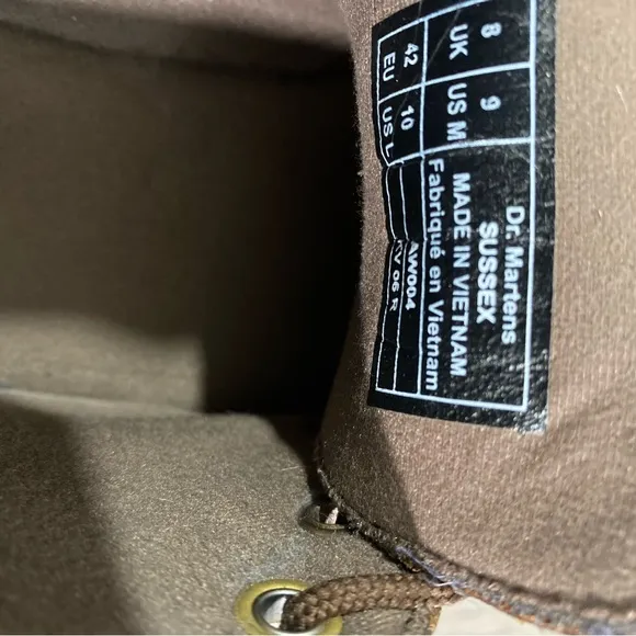 Dr. Martens Sussex Industrial Brown Leather Boots