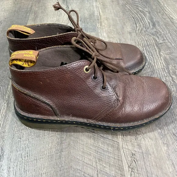 Dr. Martens Sussex Industrial Brown Leather Boots