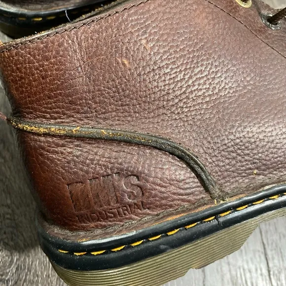 Dr. Martens Sussex Industrial Brown Leather Boots
