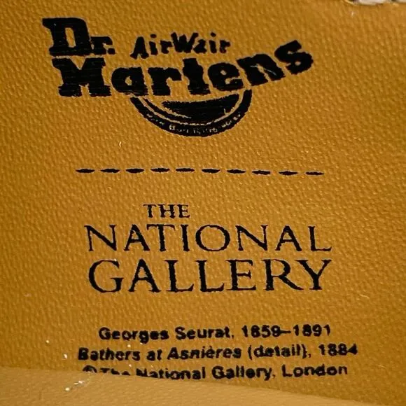 Dr. Martens x TNG National Gallery Seurat Bathers Painting Dress Shoes Size 5 US