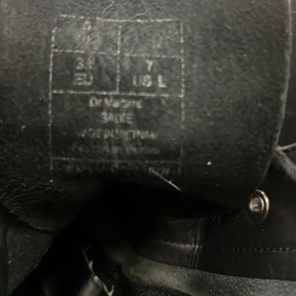 DR. MARTEN SADIE‎ HEEL LACEUP LEATHER BOOTS SIZE US L