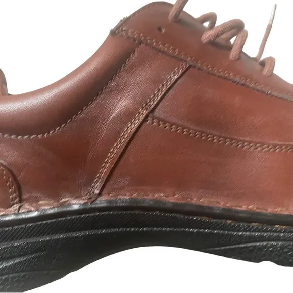 Drew leather brown loafer shoes size 12.5 6E (SH10)