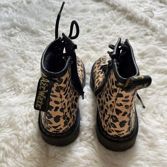 Dr.Martens 1460 J  Leopard print leather boots