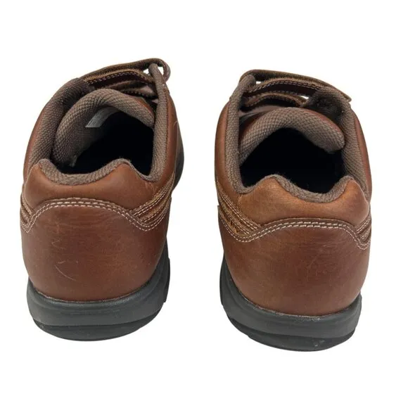 Dunham Velcro Strap Shoes Brown Leather Men's 9.5 Wide 6E 8009SB