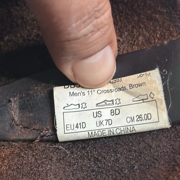 DURANGO  harness western cowboy brown leather size 8D 11 inches soul 12 inches T