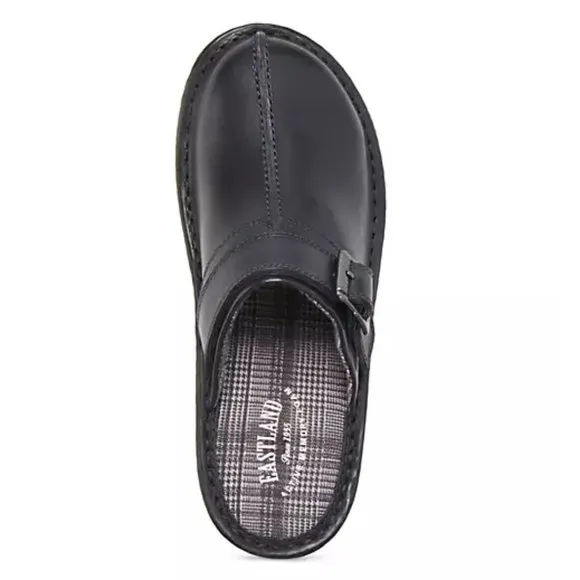 EASTLAND Black Leather Mule Clogs Shoes