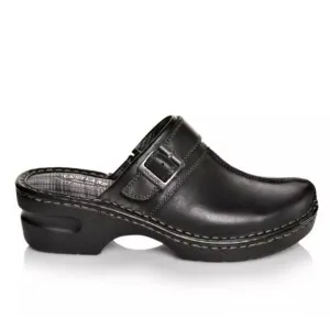 EASTLAND Black Leather Mule Clogs Shoes