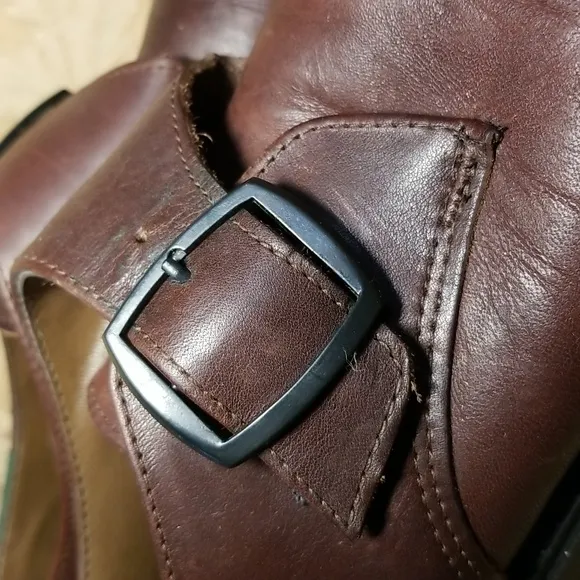 Eastland chunky brown Genuine leather shoes,men's size 10.