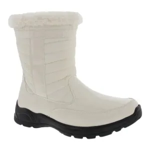 Easy Street Womens Frazer Slip Resistant Waterproof Side Zip Boots White Size 10