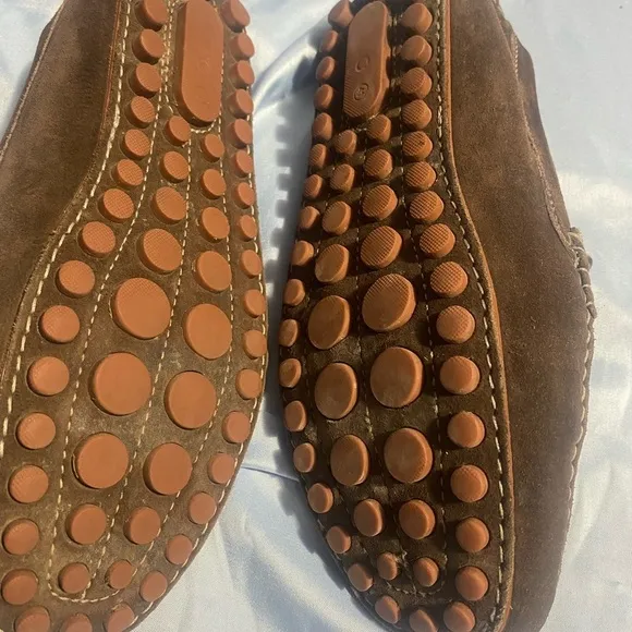 Ecco Brown Slip-On Loafers with Penny Strap