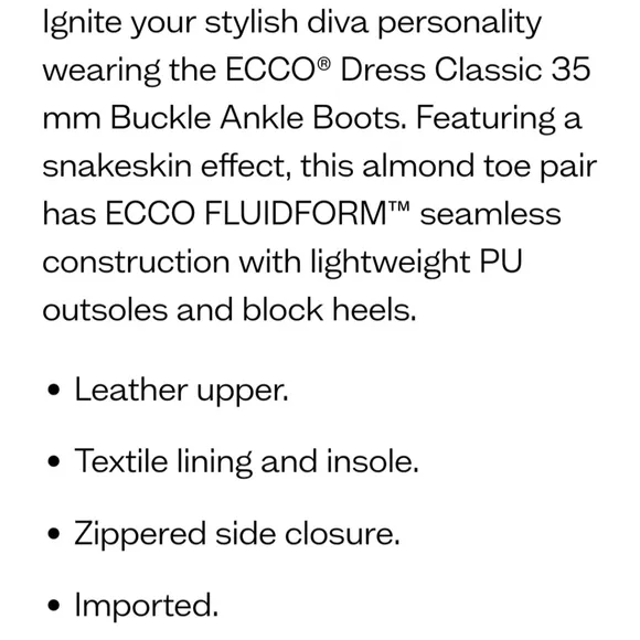 ECCO Clasdic Ankle Bootie