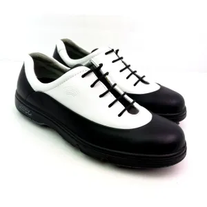 Ecco Hydromax Womens Size EU 39 US 8-8.5 Black White Leather Golf Sneaker Shoes