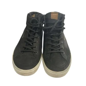 Ecco Mens Size 14 Black Suede High Top Sneakers shoes