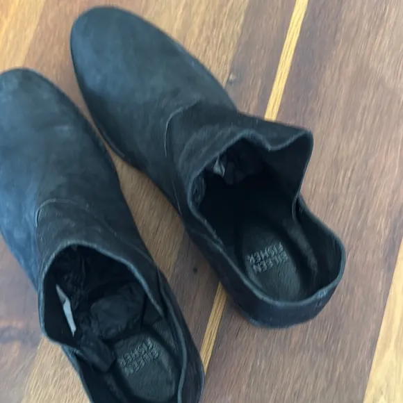 Eileen fisher Black Suede Ankle Boots