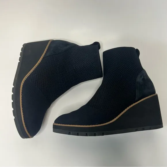 Eileen Fisher Knit Wedge Boots