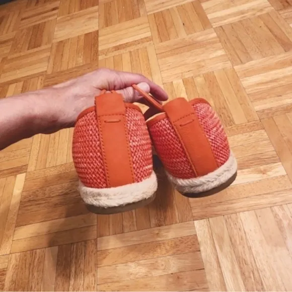 Eileen Fisher Women's Orange espadrille Sandals, 8
