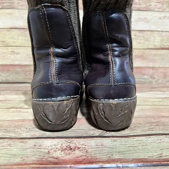 El Naturalista Elsa Yggdrasil Brown Leather Foldover Boots