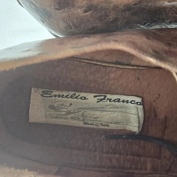 Emilio Franco Vintage Ostrich Shoes