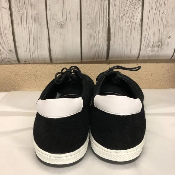 English Laundry Jamar Black Suede Leather Sneakers  Men's Size 11.5  **