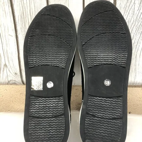 English Laundry Jamar Black Suede Leather Sneakers  Men's Size 11.5  **