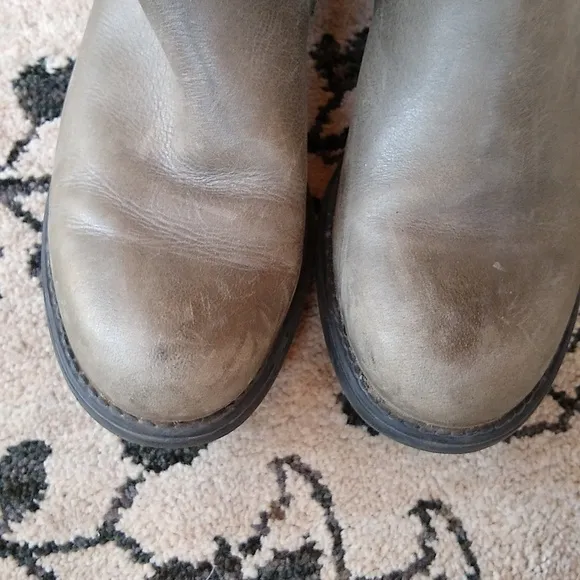 Eric Michael Leather Boots with Buckles Distressed Portugal size 38