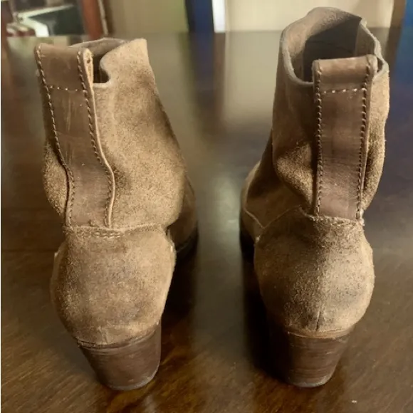 EUC Women’s RAG &amp; BONE Slouchy Boots in Distressed Brown Suede, Size 36 (US 6)