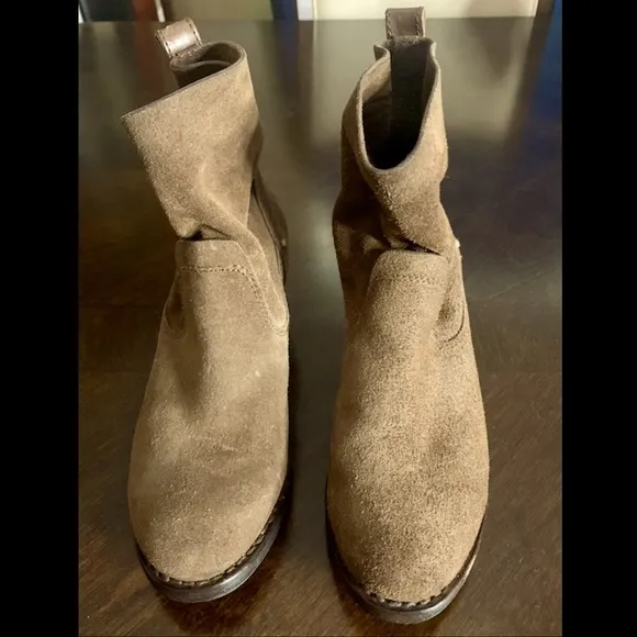 EUC Women’s RAG &amp; BONE Slouchy Boots in Distressed Brown Suede, Size 36 (US 6)