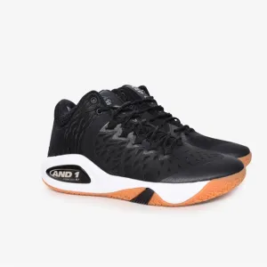 🧡EUC🧡AND 1 Attack Mid Basketball Shoes Black Junebug Gum Size 13 D3009MBZT