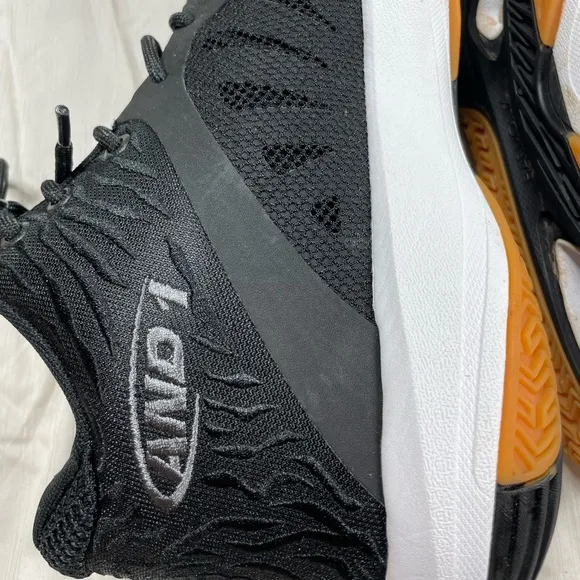 🧡EUC🧡AND 1 Attack Mid Basketball Shoes Black Junebug Gum Size 13 D3009MBZT