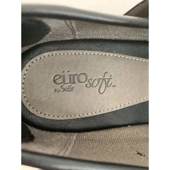 Eurosoft By Sofft Womens Black Mary Jane 2.5&quot; Heels Size 11M EUC 8800 Comfort