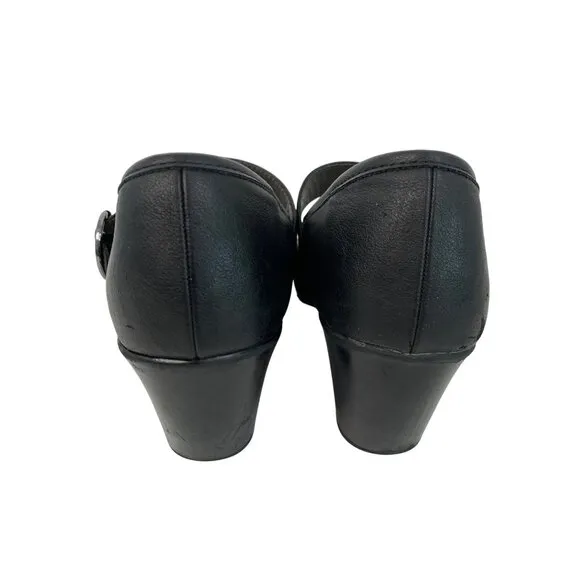 Eurosoft By Sofft Womens Black Mary Jane 2.5&quot; Heels Size 11M EUC 8800 Comfort