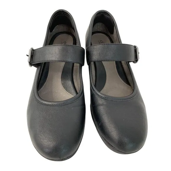 Eurosoft By Sofft Womens Black Mary Jane 2.5&quot; Heels Size 11M EUC 8800 Comfort