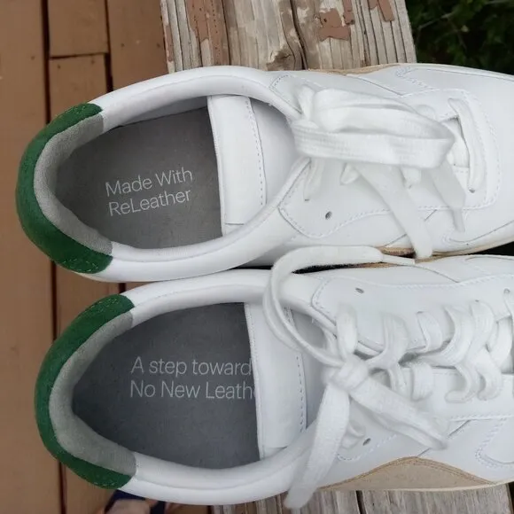 Everlane ReLeather white sneakers sz 9 (men's sz 7) NEW (#ES14)
