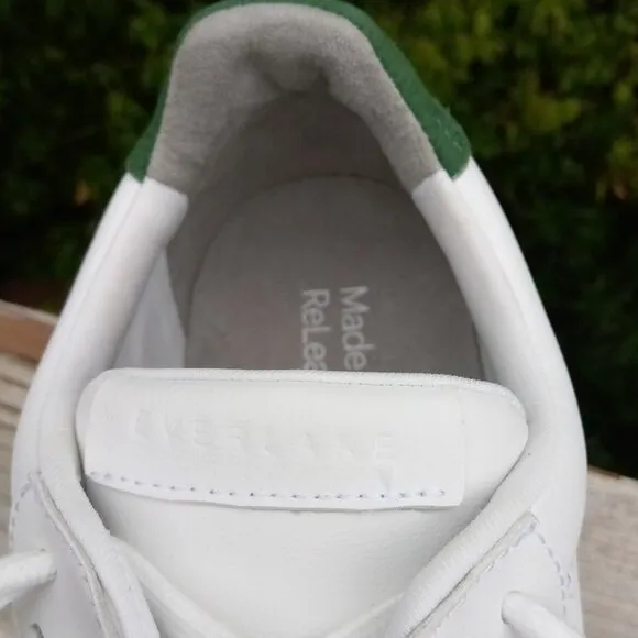 Everlane ReLeather white sneakers sz 9 (men's sz 7) NEW (#ES14)