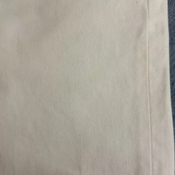 Everlane The Cheeky Jean 28 Crop 100% Cotton Button Fly White Jean Denim B18