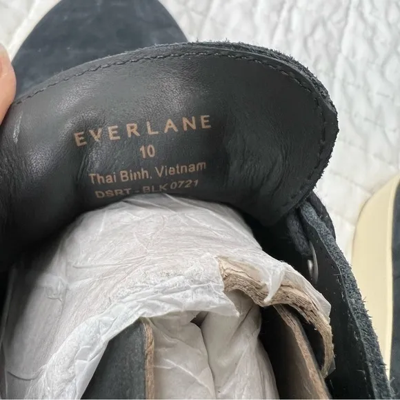 Everlane The Desert Boot Black Suede Chukka Boots Men’s Size 10