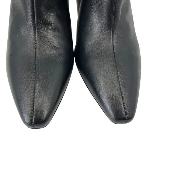 Everlane The Short Banana Boot in Black Leather Size 6 New Without Box!