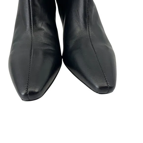Everlane The Short Banana Boot in Black Leather Size 6 New Without Box!