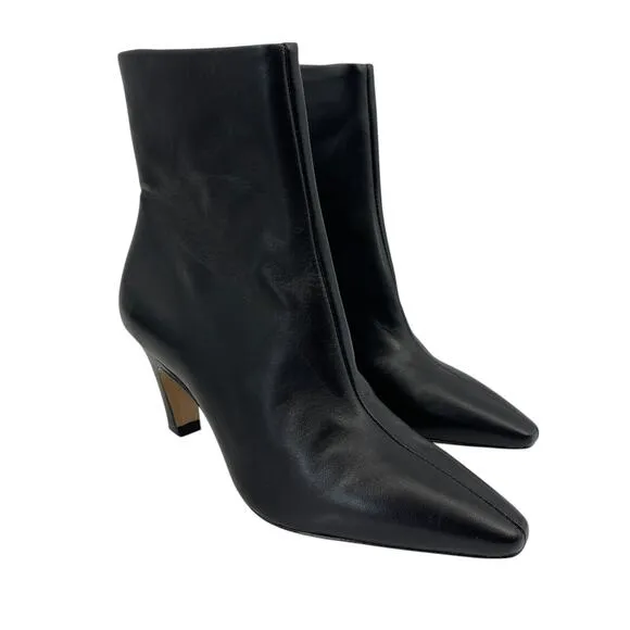 Everlane The Short Banana Boot in Black Leather Size 6 New Without Box!