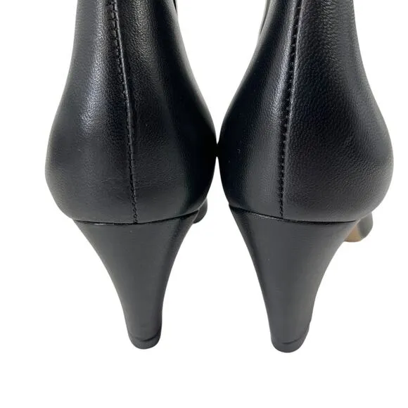 Everlane The Short Banana Boot in Black Leather Size 6 New Without Box!
