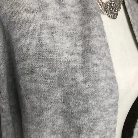 Express Grey Marbled Sweater - Oversized, Cozy &amp; Soft