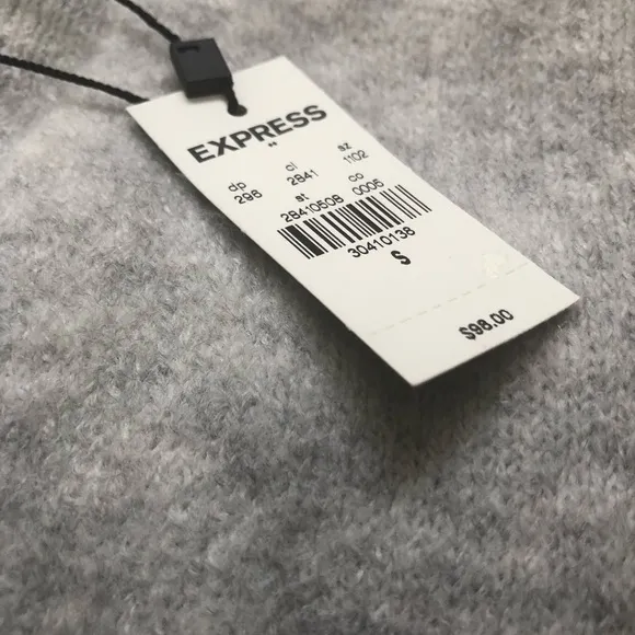 Express Grey Marbled Sweater - Oversized, Cozy &amp; Soft