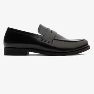 EXPRESS NWT Men’s Genuine Leather Black Loafer Dress Shoes Size 9