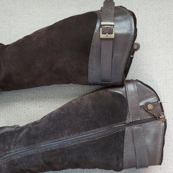Fabianelli Made in Italian Leather  Riding Boots With Fleece Lining Sz 39/8.5