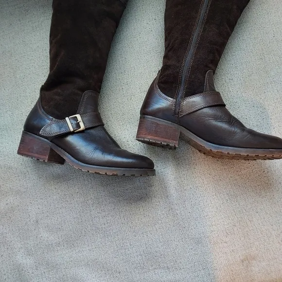 Fabianelli Made in Italian Leather  Riding Boots With Fleece Lining Sz 39/8.5
