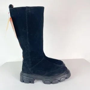 Farm Rio NWOB Women's Black Suede Tall Shaft Boot Size 8.5
